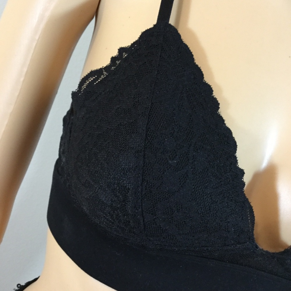 Victoria’s Secret Pink Light Lined Black Lace Bra - Picture 3 of 6